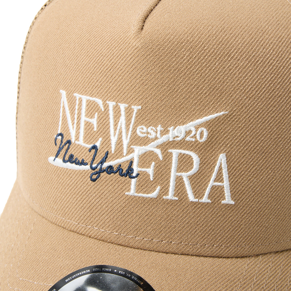 9FORTY A-Frame　トラッカー Wind Logo カーキ 26SS | NEW ERA ニューエラ公式オンラインストア