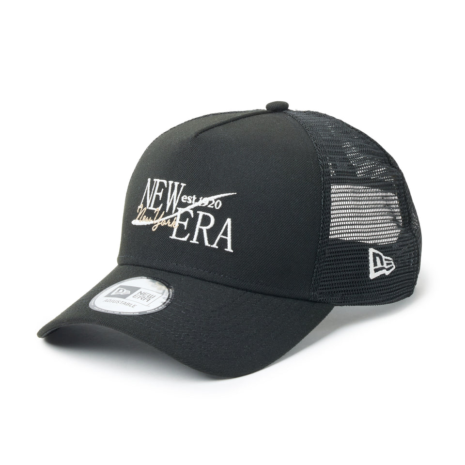 9FORTY A-Frame　トラッカー Wind Logo ブラック 26SS | NEW ERA ニューエラ公式オンラインストア