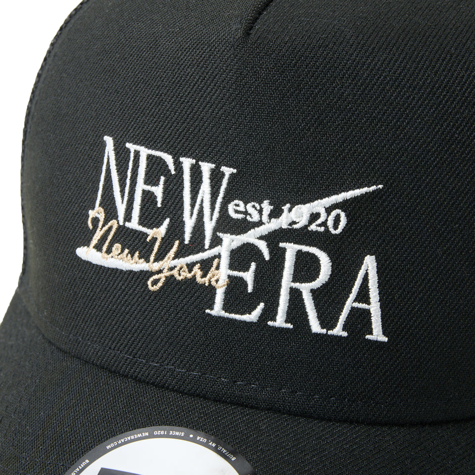 9FORTY A-Frame　トラッカー Wind Logo ブラック 26SS | NEW ERA ニューエラ公式オンラインストア
