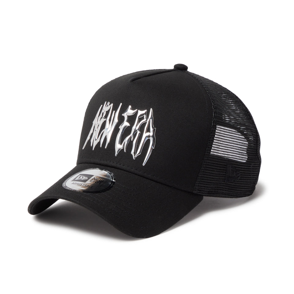9FORTY A-Frame トラッカー スラッシュロゴ TPU ブラック | NEW ERA ニューエラ公式オンラインストア