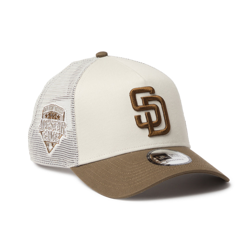 9FORTY A-Frame トラッカー サンディエゴ・パドレス MLB Side Patch ストーン/モス | NEW ERA ニューエラ公式オンラインストア