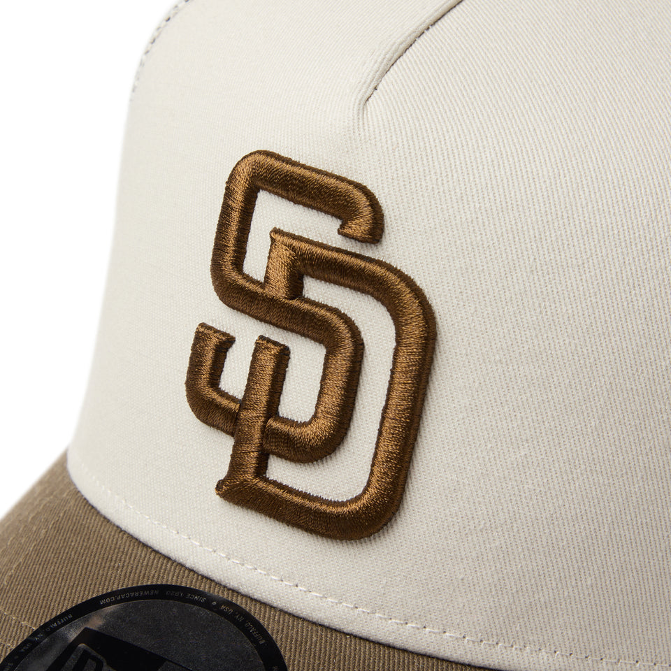 9FORTY A-Frame トラッカー サンディエゴ・パドレス MLB Side Patch ストーン/モス | NEW ERA ニューエラ公式オンラインストア