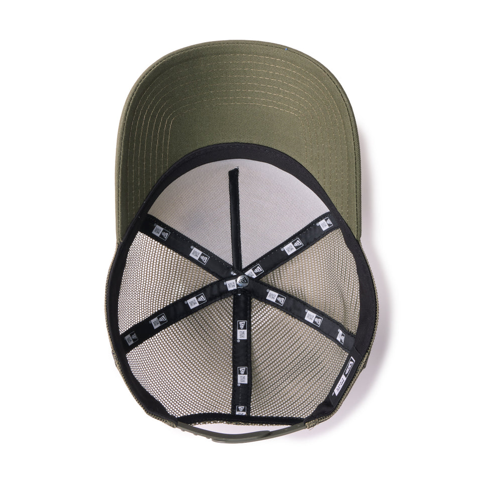 9FORTY A-Frame トラッカー Round Patch クロームホワイト/ニューオリーブ | NEW ERA ニューエラ公式オンラインストア
