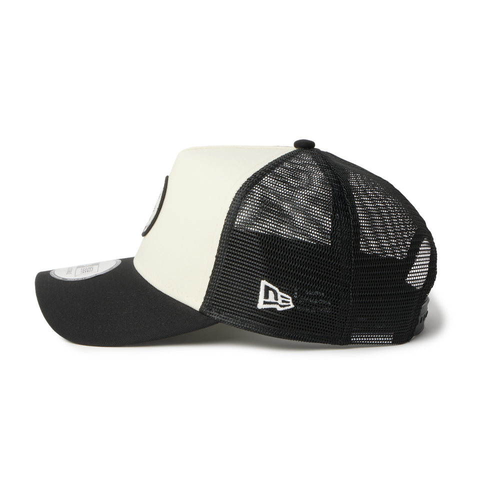 9FORTY A-Frame トラッカー Round Patch クロームホワイト/ブラック | NEW ERA ニューエラ公式オンラインストア