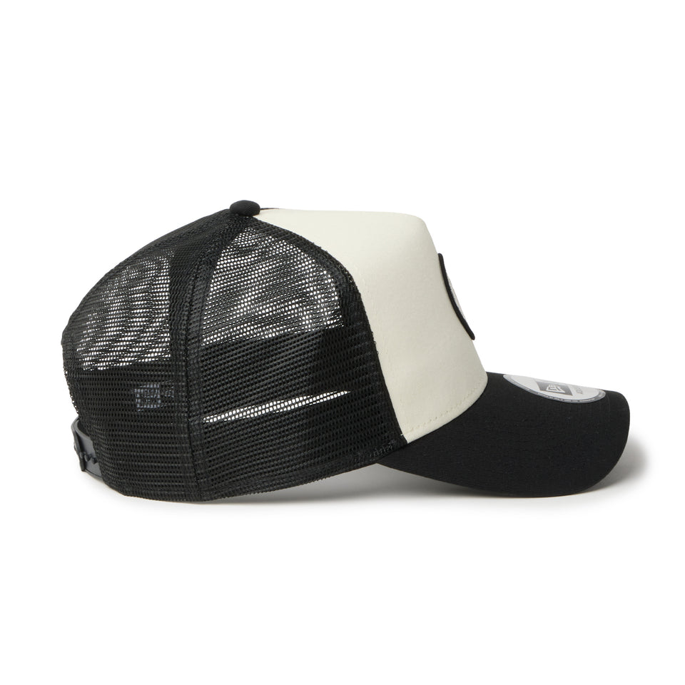 9FORTY A-Frame トラッカー Round Patch クロームホワイト/ブラック | NEW ERA ニューエラ公式オンラインストア