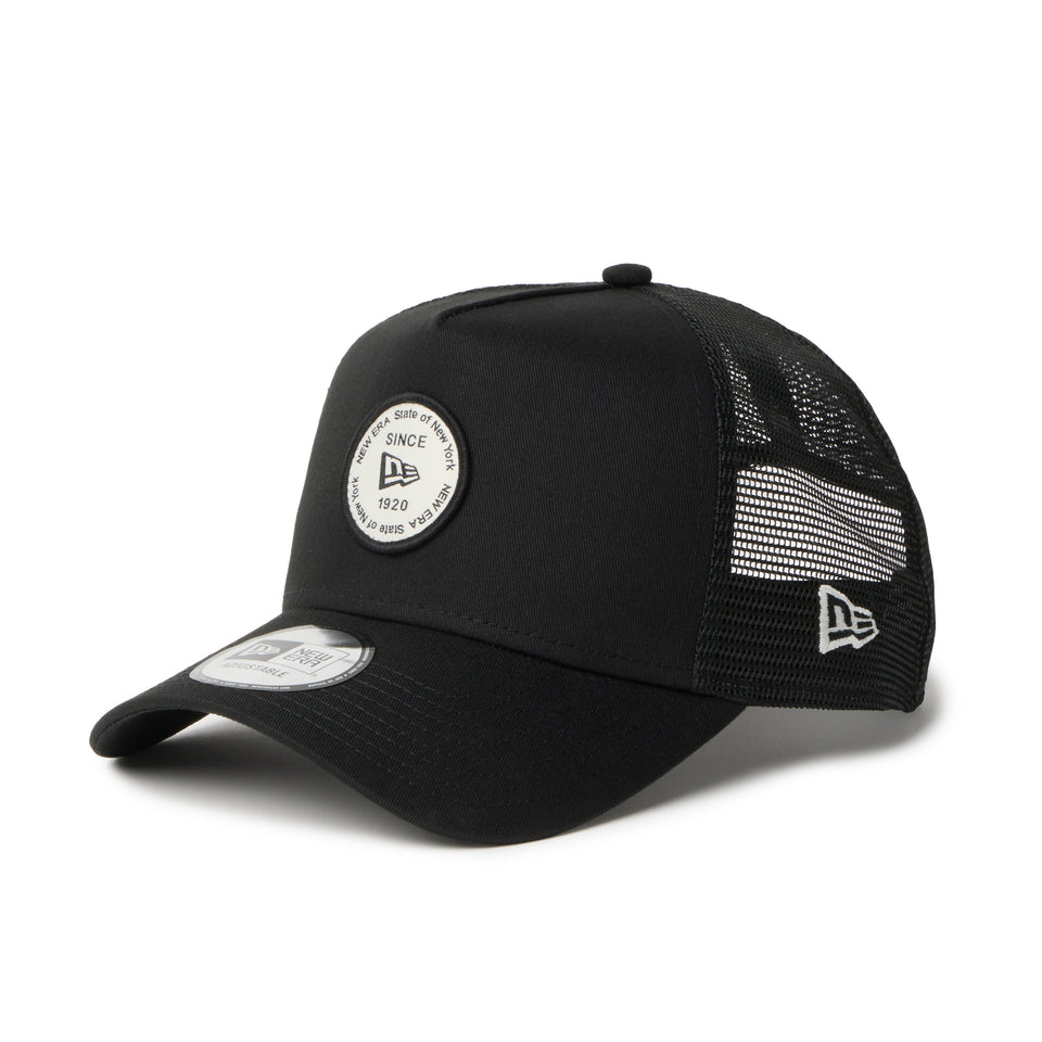 9FORTY A-Frame トラッカー Round Patch ブラック | NEW ERA ニューエラ公式オンラインストア