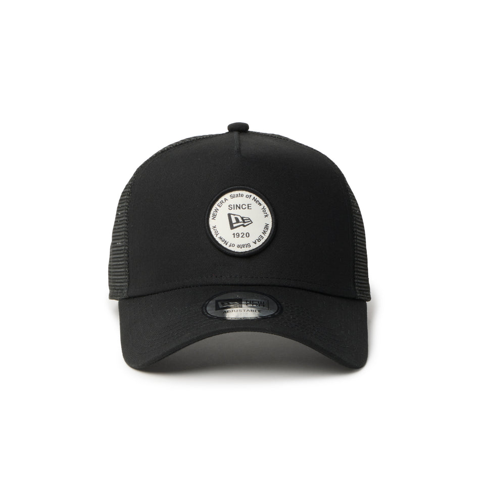 9FORTY A-Frame トラッカー Round Patch ブラック | NEW ERA ニューエラ公式オンラインストア