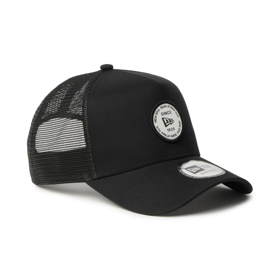 9FORTY A-Frame トラッカー Round Patch ブラック | NEW ERA ニューエラ公式オンラインストア