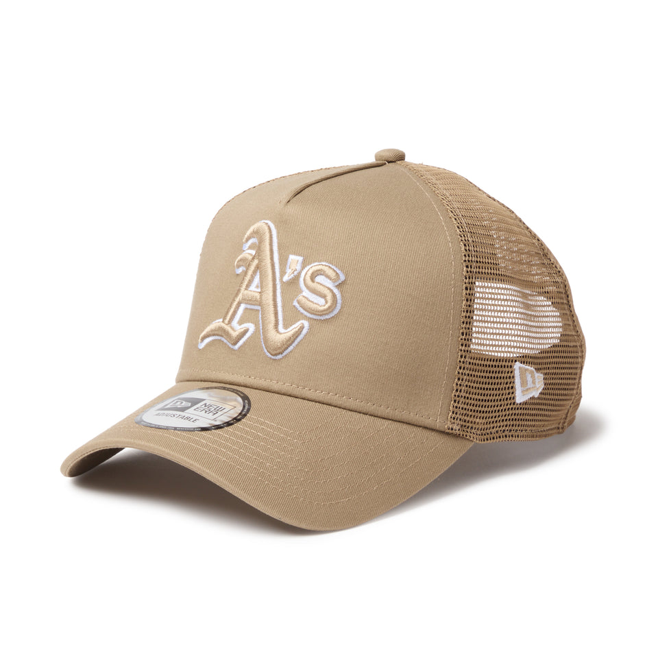 9FORTY A-Frame トラッカー オークランド・アスレチックス MLB Side Patch カーキ | NEW ERA ニューエラ公式オンラインストア