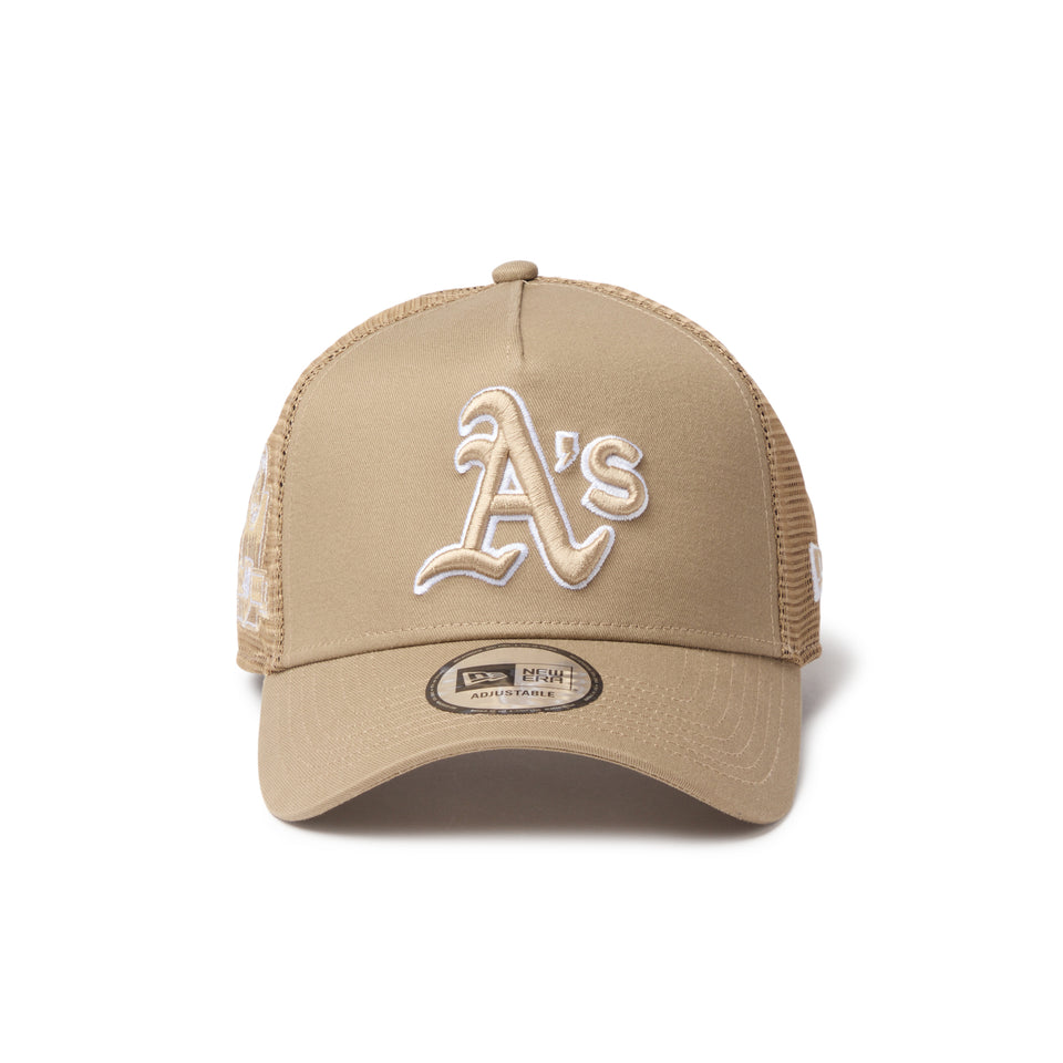 9FORTY A-Frame トラッカー オークランド・アスレチックス MLB Side Patch カーキ | NEW ERA ニューエラ公式オンラインストア