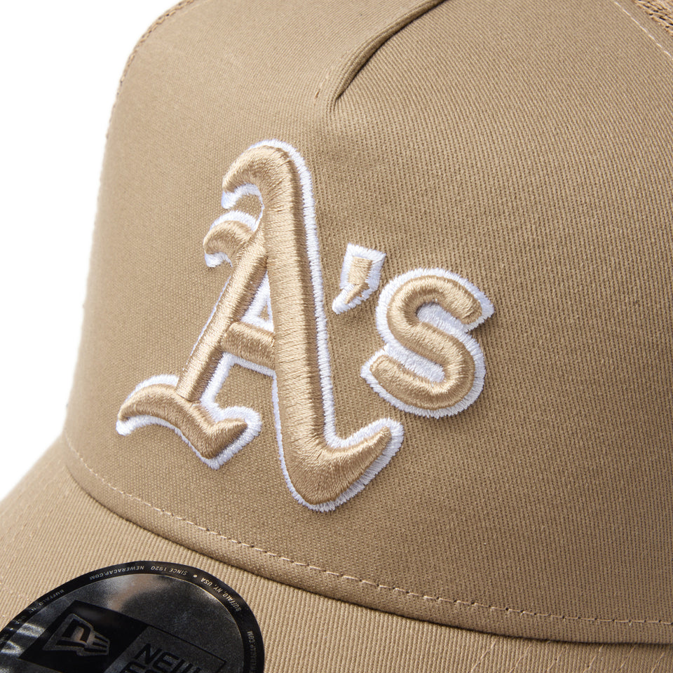 9FORTY A-Frame トラッカー オークランド・アスレチックス MLB Side Patch カーキ | NEW ERA ニューエラ公式オンラインストア