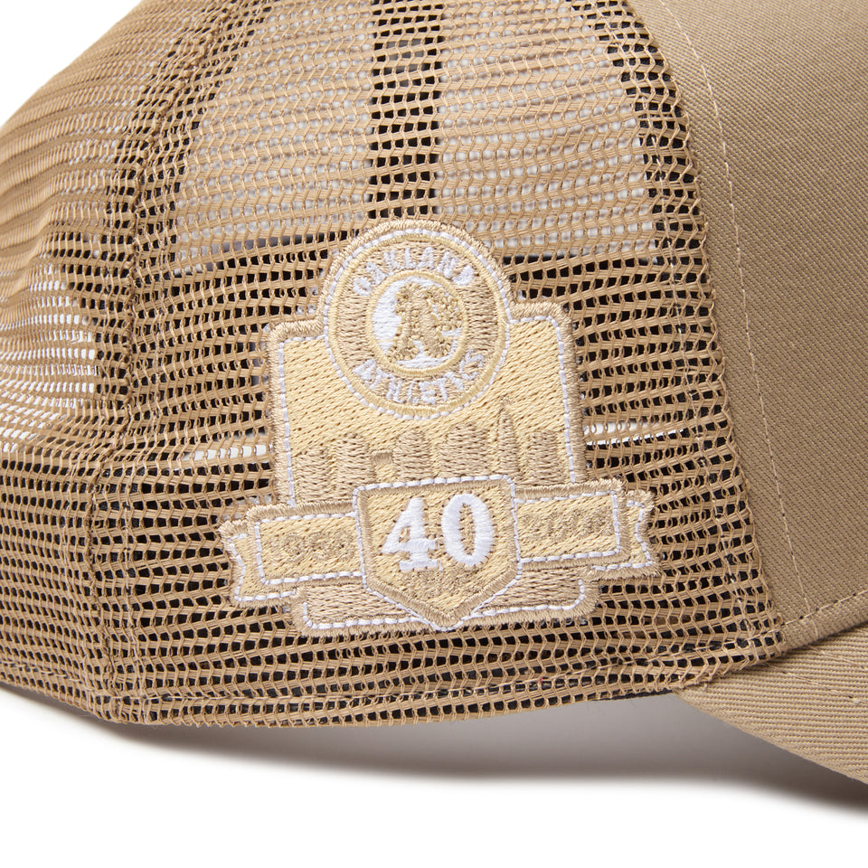 9FORTY A-Frame トラッカー オークランド・アスレチックス MLB Side Patch カーキ | NEW ERA ニューエラ公式オンラインストア