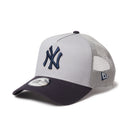 9FORTY A-Frame トラッカー ニューヨーク・ヤンキース MLB Side Patch グレー/ネイビー | NEW ERA ニューエラ公式オンラインストア