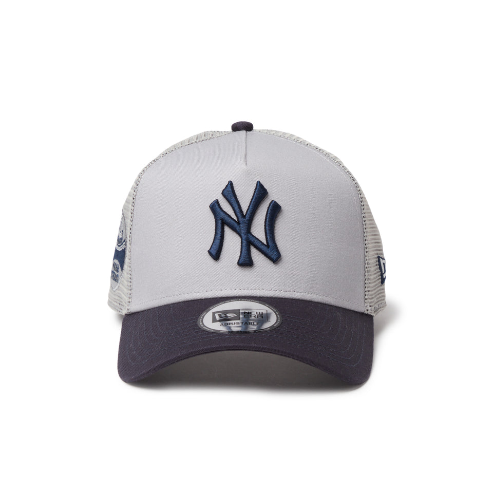 9FORTY A-Frame トラッカー ニューヨーク・ヤンキース MLB Side Patch グレー/ネイビー | NEW ERA ニューエラ公式オンラインストア