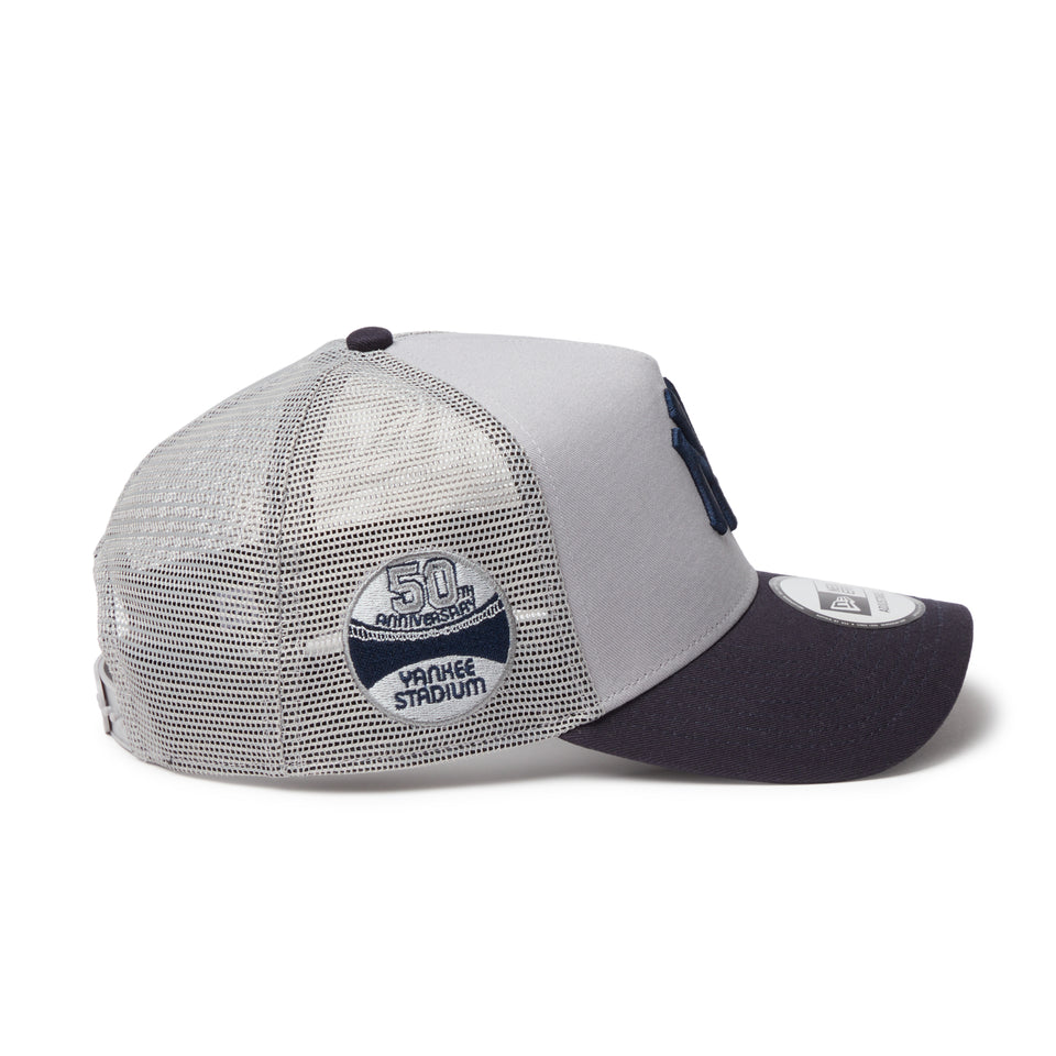 9FORTY A-Frame トラッカー ニューヨーク・ヤンキース MLB Side Patch グレー/ネイビー | NEW ERA ニューエラ公式オンラインストア