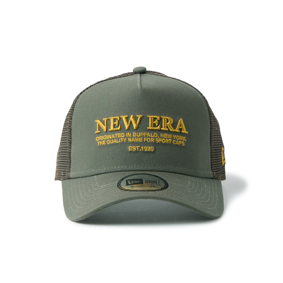 9FORTY A-Frame トラッカー NEW ERA Duck Canvas モス | NEW ERA ニューエラ公式オンラインストア
