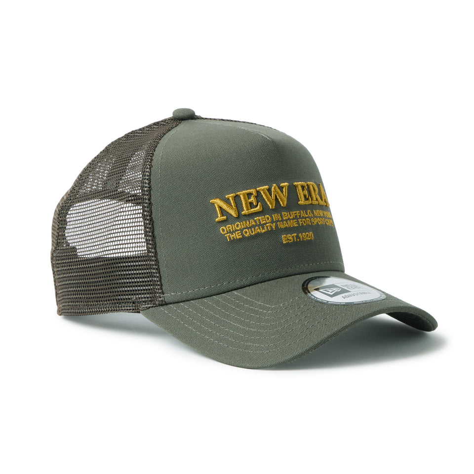 9FORTY A-Frame トラッカー NEW ERA Duck Canvas モス | NEW ERA ニューエラ公式オンラインストア