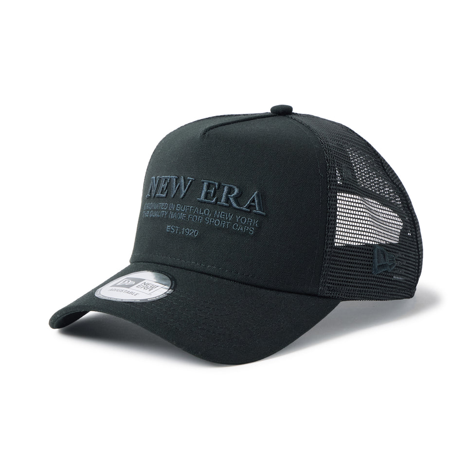 9FORTY A-Frame トラッカー NEW ERA Duck Canvas ブラック | NEW ERA ニューエラ公式オンラインストア