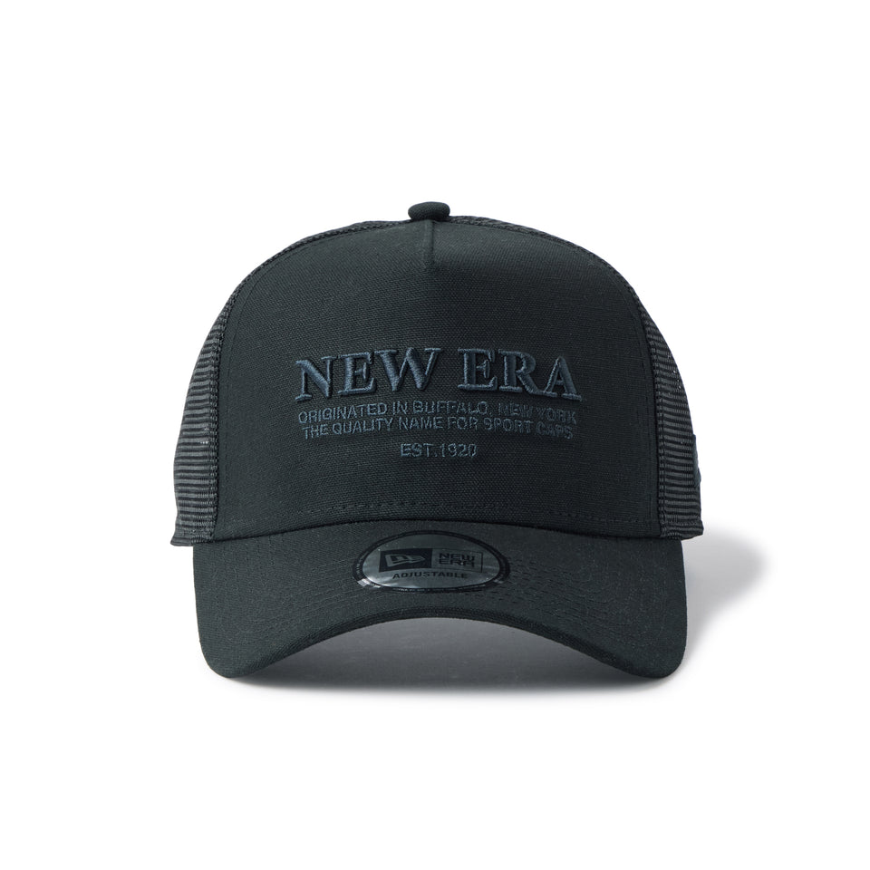 9FORTY A-Frame トラッカー NEW ERA Duck Canvas ブラック | NEW ERA ニューエラ公式オンラインストア
