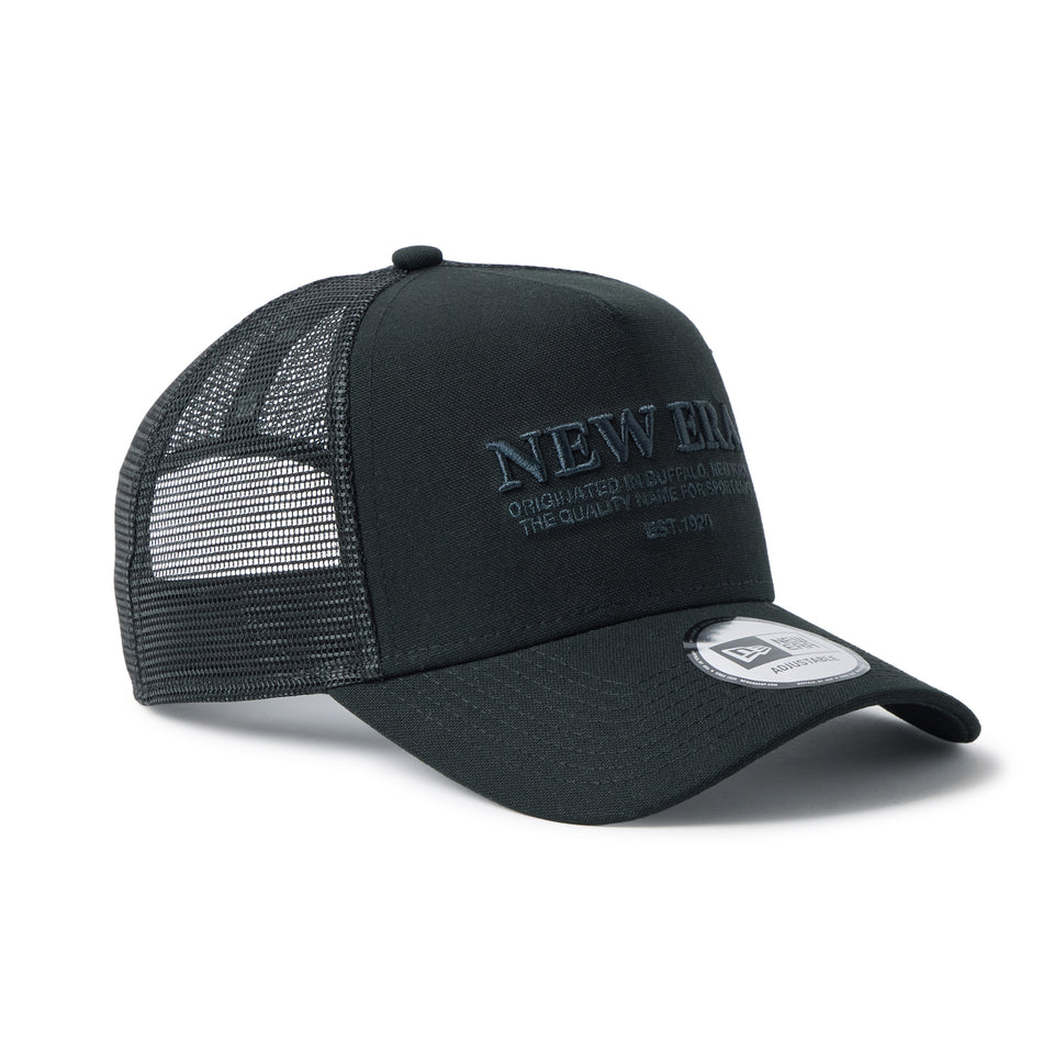 9FORTY A-Frame トラッカー NEW ERA Duck Canvas ブラック | NEW ERA ニューエラ公式オンラインストア