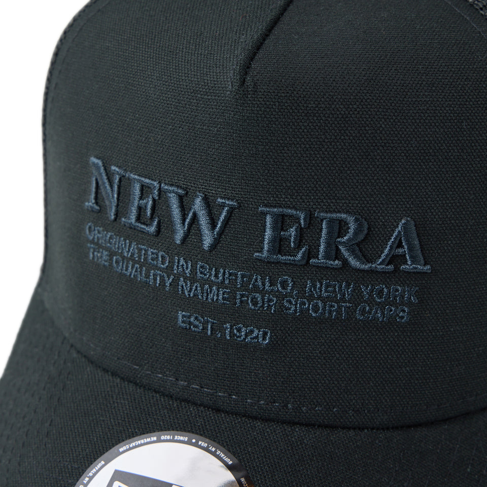 9FORTY A-Frame トラッカー NEW ERA Duck Canvas ブラック | NEW ERA ニューエラ公式オンラインストア
