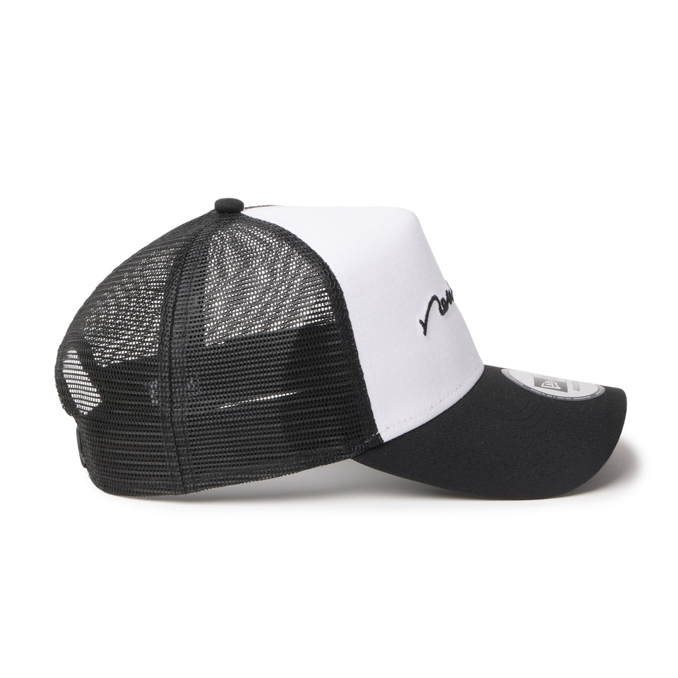 9FORTY A-Frame トラッカー Handwritten Logo Logo ホワイト/ブラック | NEW ERA ニューエラ公式オンラインストア