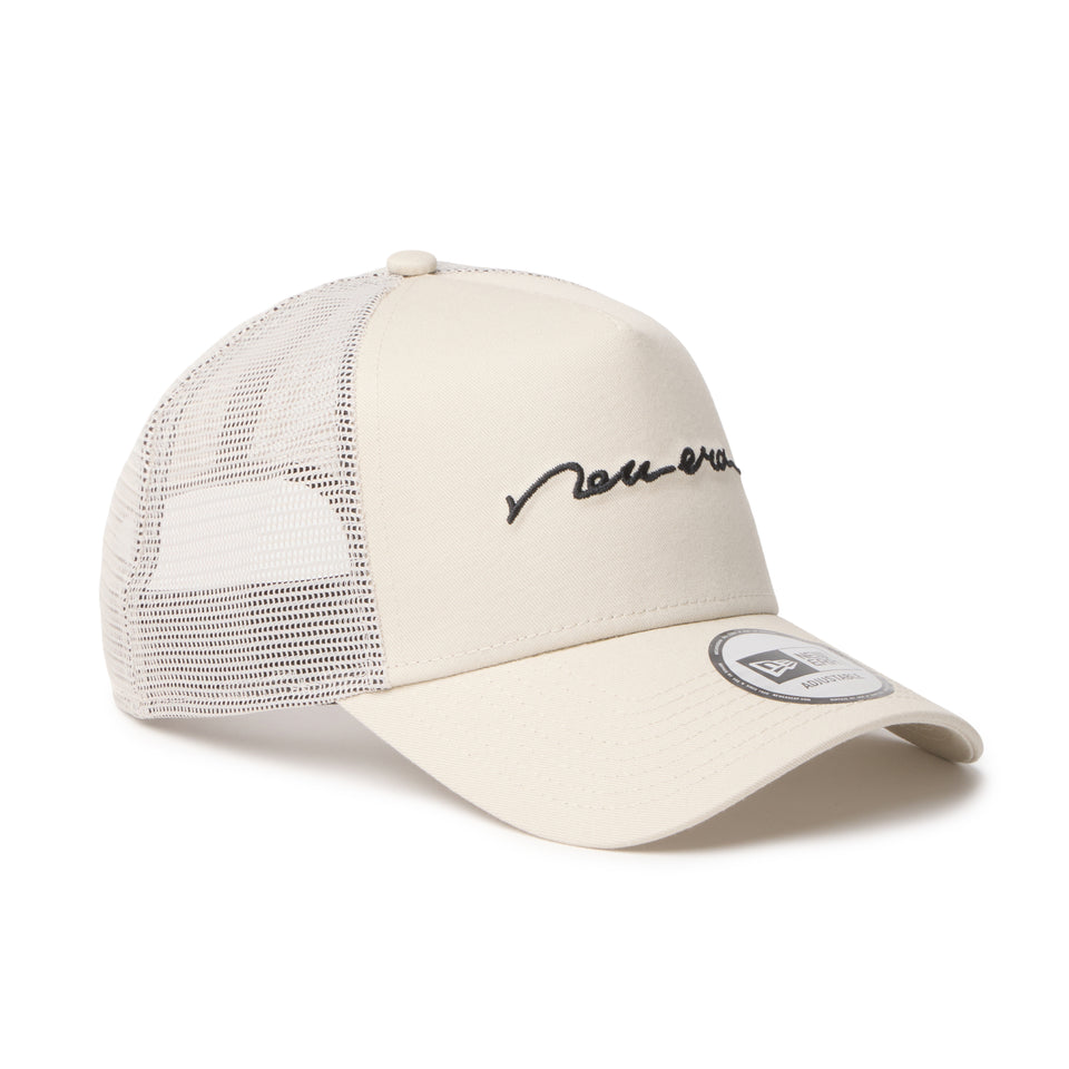 9FORTY A-Frame トラッカー Handwritten Logo Logo ストーン | NEW ERA ニューエラ公式オンラインストア