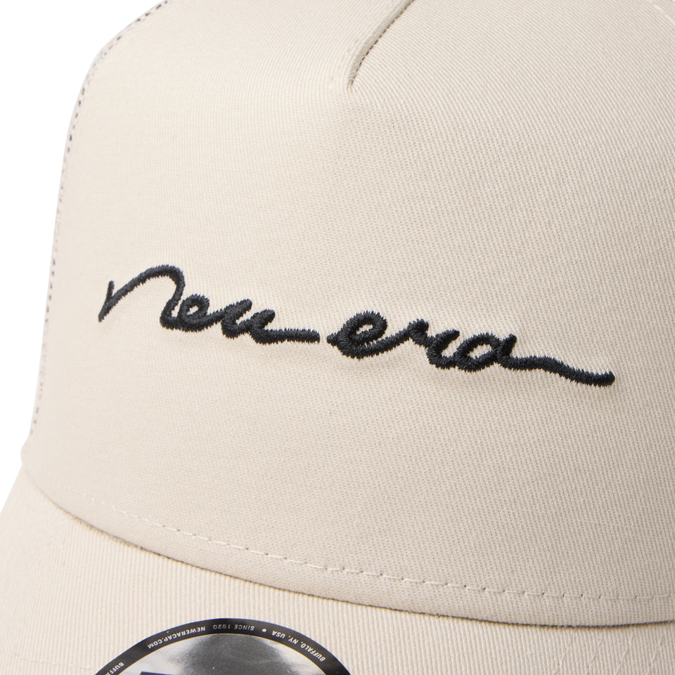 9FORTY A-Frame トラッカー Handwritten Logo Logo ストーン | NEW ERA ニューエラ公式オンラインストア