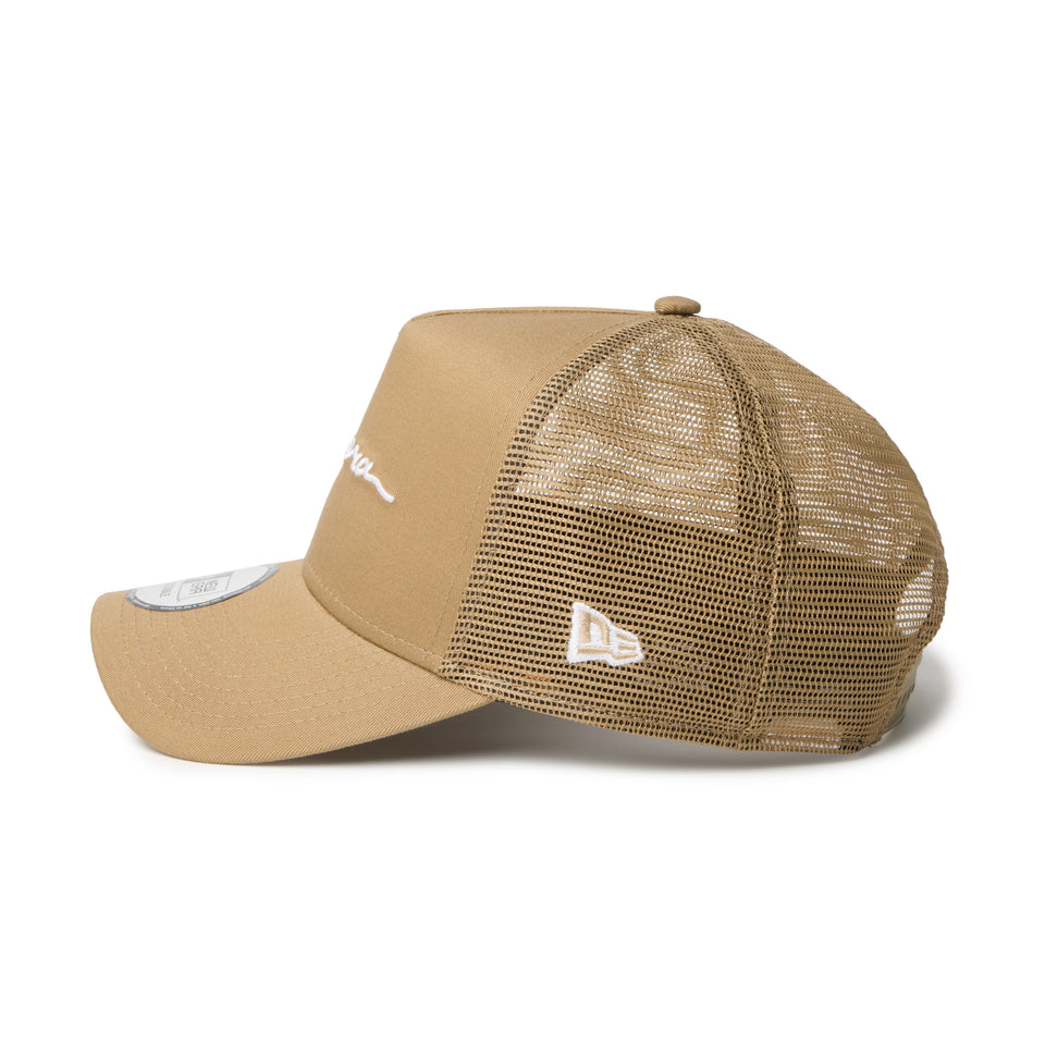 9FORTY A-Frame トラッカー Handwritten Logo Logo カーキ | NEW ERA ニューエラ公式オンラインストア