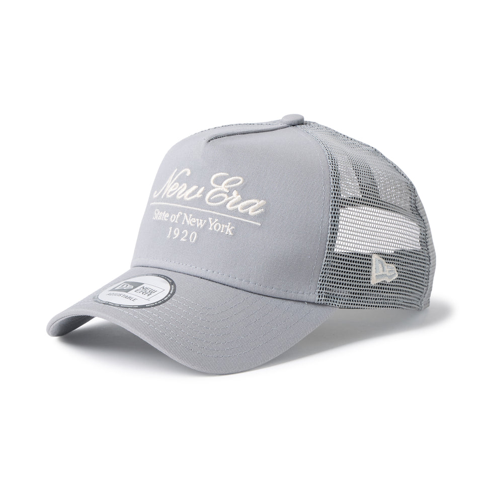 9FORTY A-Frame トラッカー Classic Script グレー | NEW ERA ニューエラ公式オンラインストア