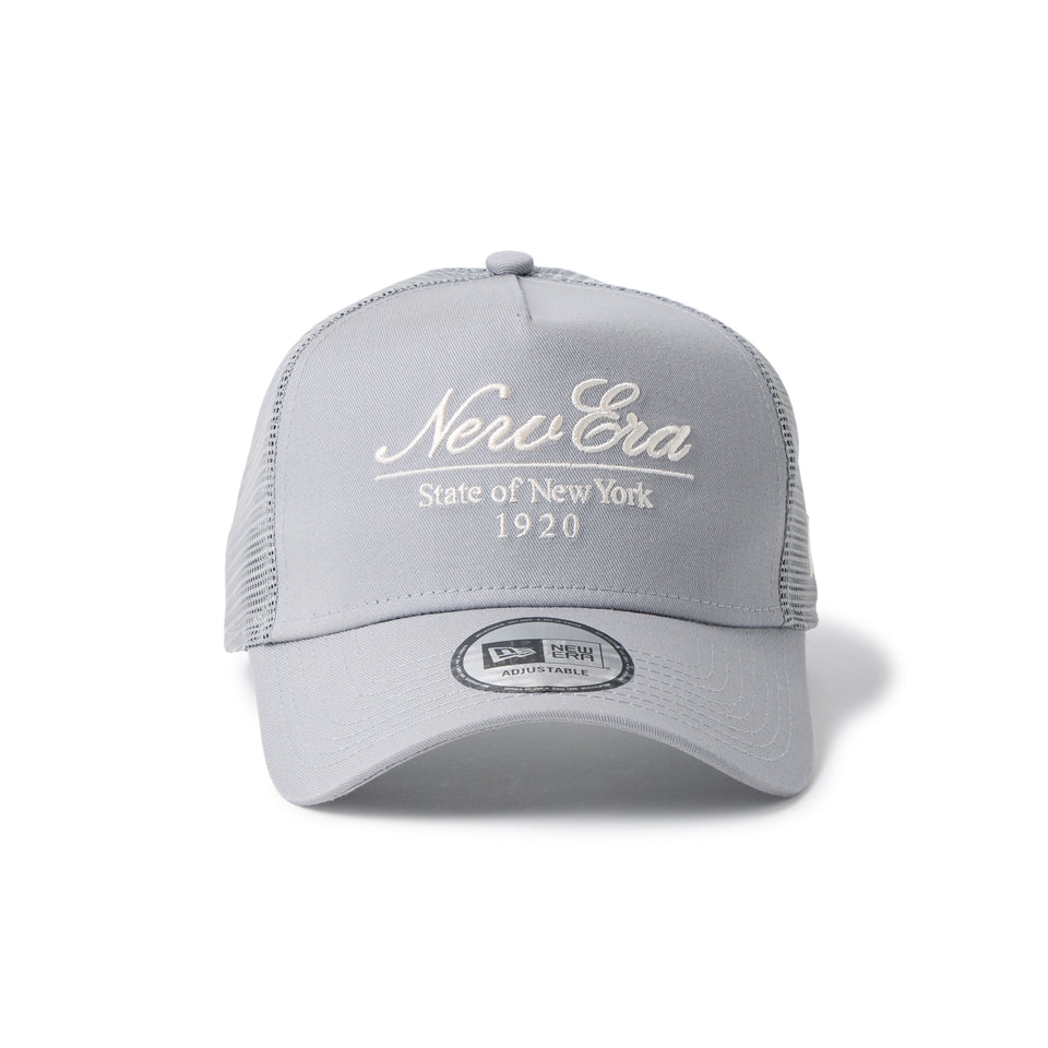 9FORTY A-Frame トラッカー Classic Script グレー | NEW ERA ニューエラ公式オンラインストア
