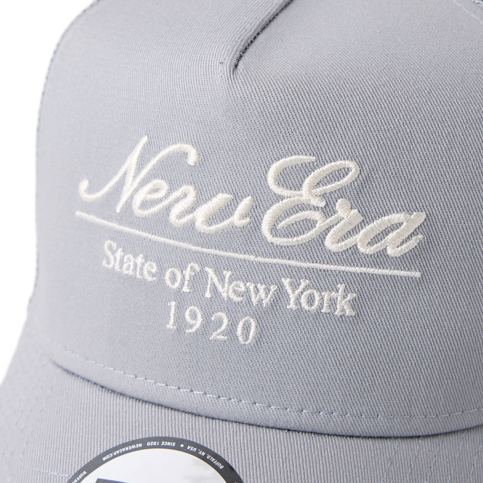 9FORTY A-Frame トラッカー Classic Script グレー | NEW ERA ニューエラ公式オンラインストア