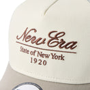 9FORTY A-Frame トラッカー Classic Script クロームホワイト/ペブル | NEW ERA ニューエラ公式オンラインストア