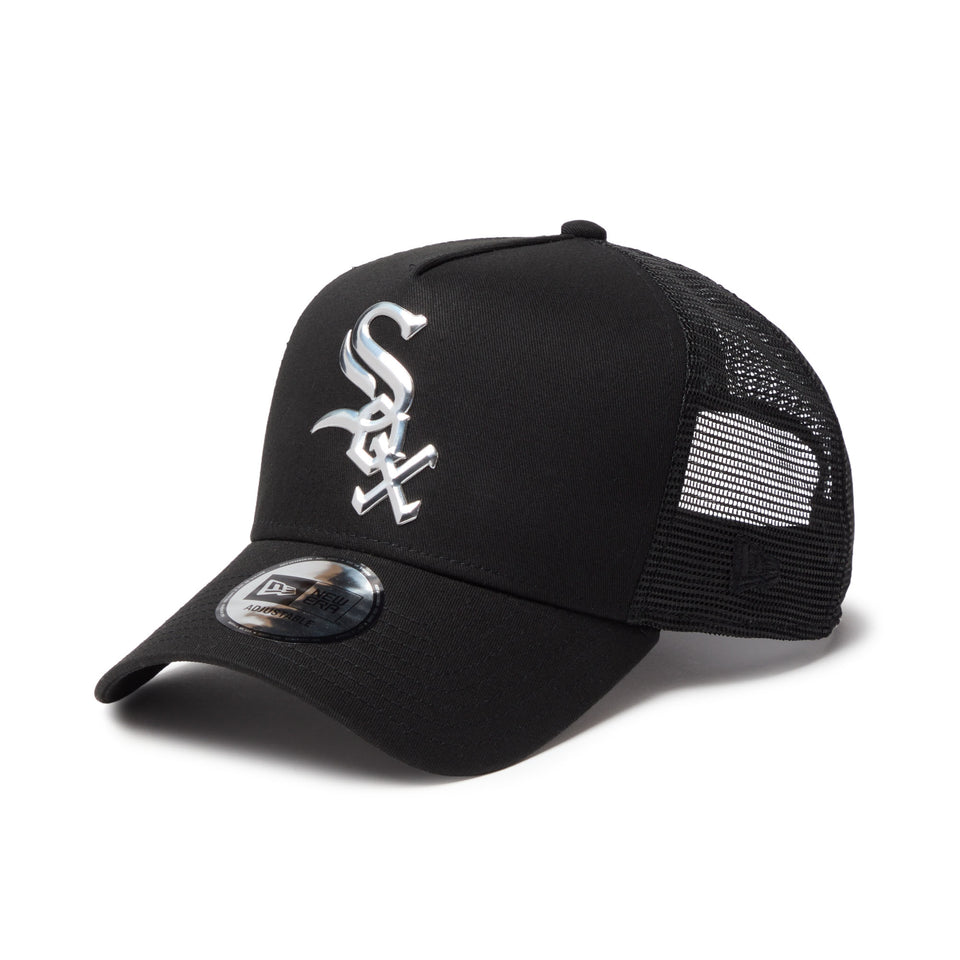 9FORTY A-Frame トラッカー シカゴ・ホワイトソックス TPUロゴ ブラック | NEW ERA ニューエラ公式オンラインストア