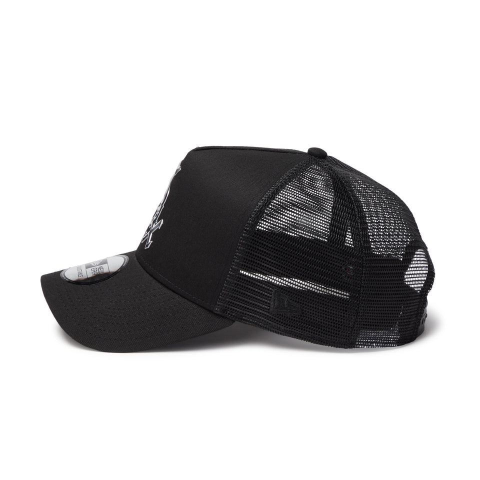 9FORTY A-Frame トラッカー シカゴ・ホワイトソックス TPUロゴ ブラック | NEW ERA ニューエラ公式オンラインストア