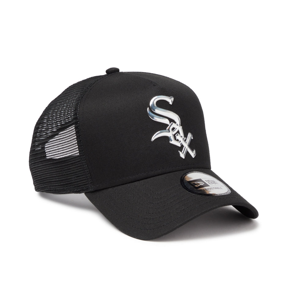 9FORTY A-Frame トラッカー シカゴ・ホワイトソックス TPUロゴ ブラック | NEW ERA ニューエラ公式オンラインストア