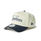 9FORTY A-Frame ニューヨーク・ヤンキース Summer Corduroy サマーコーデュロイ クロームホワイト/ネイビー | NEW ERA ニューエラ公式オンラインストア