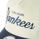 9FORTY A-Frame ニューヨーク・ヤンキース Summer Corduroy サマーコーデュロイ クロームホワイト/ネイビー | NEW ERA ニューエラ公式オンラインストア