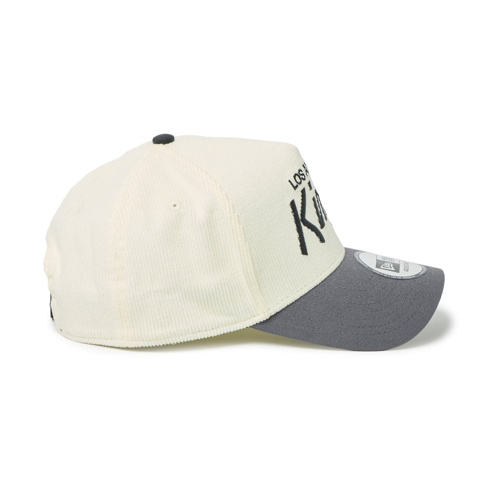 9FORTY A-Frame ロサンゼルス・キングス Summer Corduroy サマーコーデュロイ クロームホワイト/グラファイト | NEW ERA ニューエラ公式オンラインストア