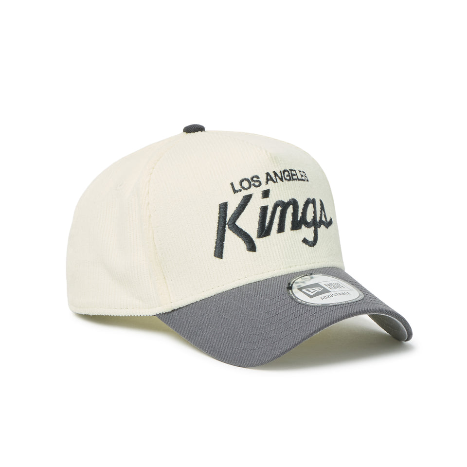 9FORTY A-Frame ロサンゼルス・キングス Summer Corduroy サマーコーデュロイ クロームホワイト/グラファイト | NEW ERA ニューエラ公式オンラインストア