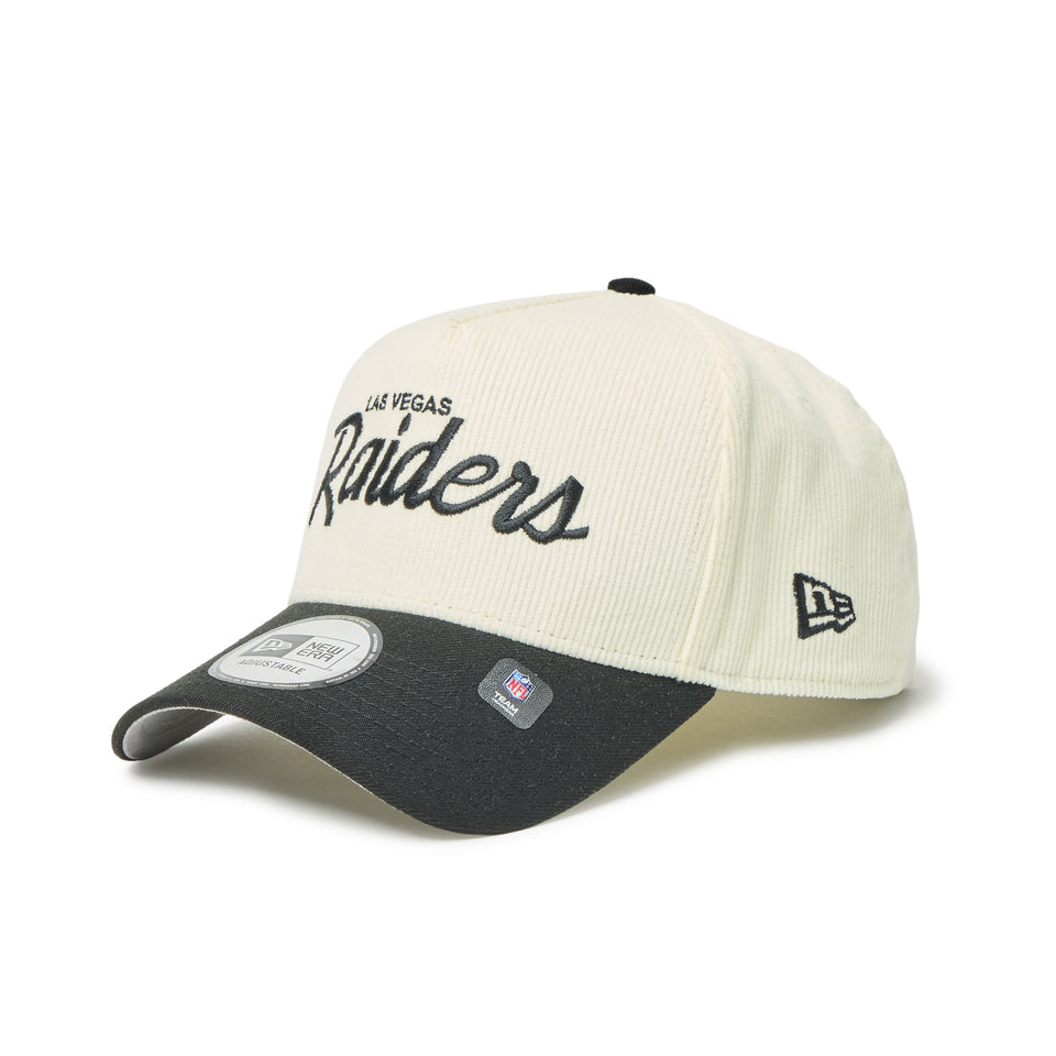 9FORTY A-Frame ラスベガス・レイダース Summer Corduroy サマーコーデュロイ クロームホワイト/ブラック | NEW ERA ニューエラ公式オンラインストア