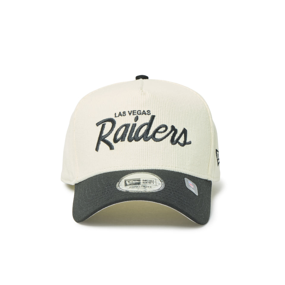 9FORTY A-Frame ラスベガス・レイダース Summer Corduroy サマーコーデュロイ クロームホワイト/ブラック | NEW ERA ニューエラ公式オンラインストア