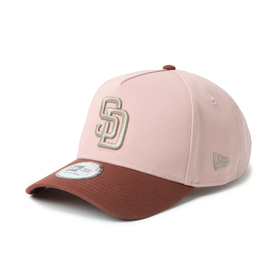 9FORTY A-Frame Mocha Mousse サンディエゴ・パドレス ダーティーローズ/ウェットバーク | NEW ERA ニューエラ公式オンラインストア