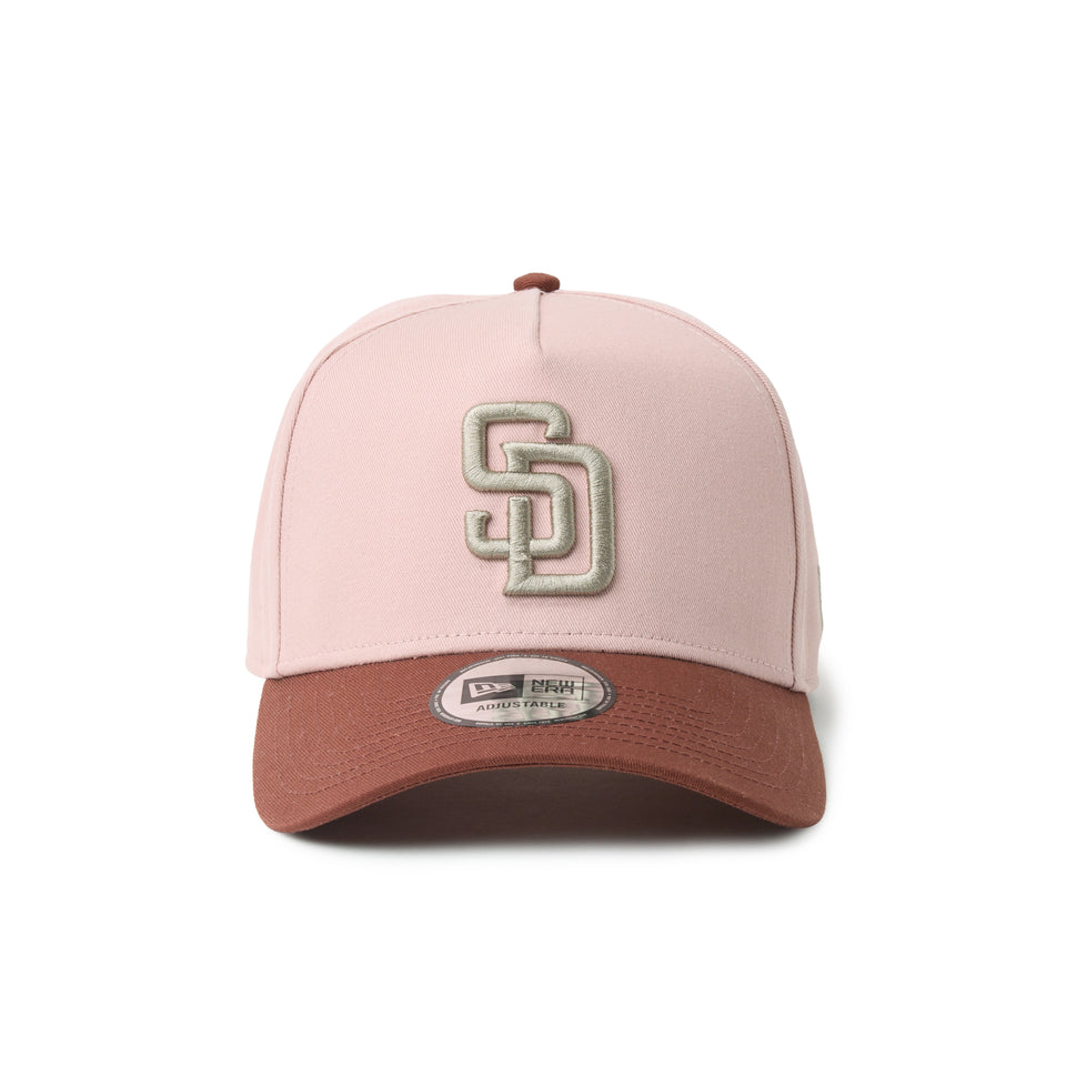 9FORTY A-Frame Mocha Mousse サンディエゴ・パドレス ダーティーローズ/ウェットバーク | NEW ERA ニューエラ公式オンラインストア