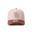 9FORTY A-Frame Mocha Mousse サンディエゴ・パドレス ダーティーローズ/ウェットバーク | NEW ERA ニューエラ公式オンラインストア