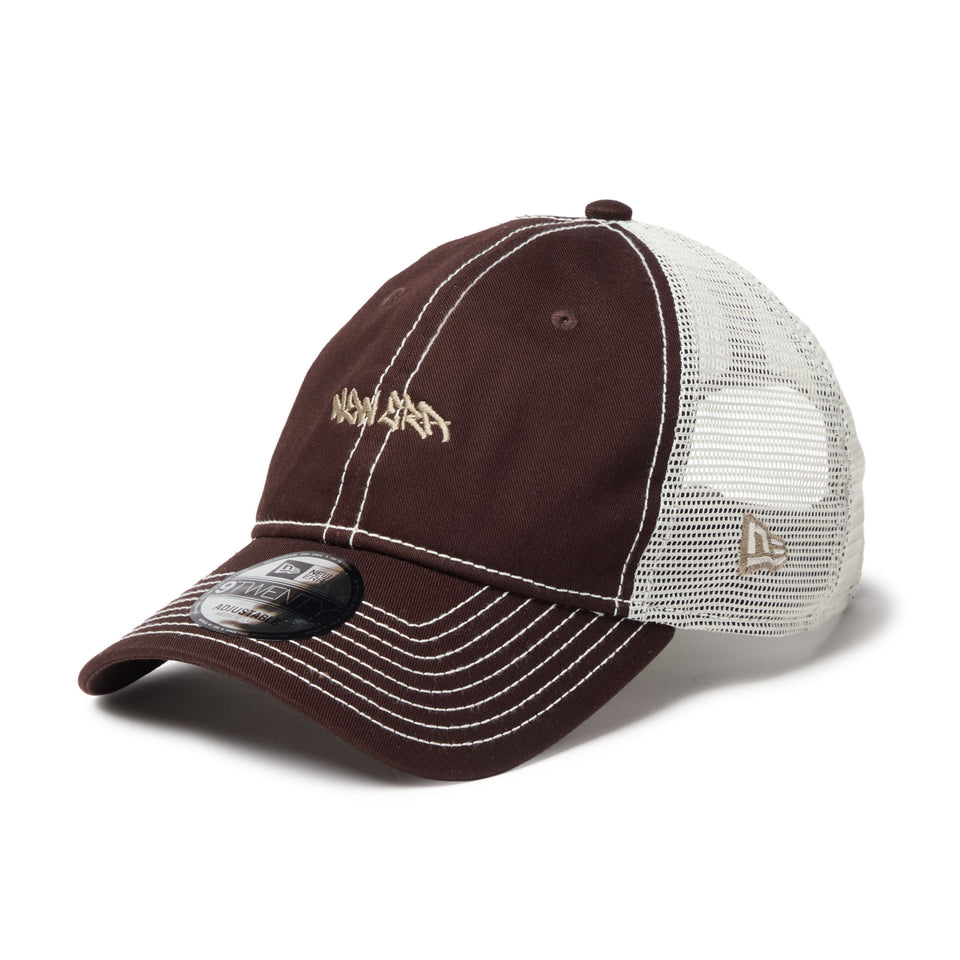 9TWENTY トラッカー Tagging Logo Mini バーントウッド/クロームホワイト | NEW ERA ニューエラ公式オンラインストア