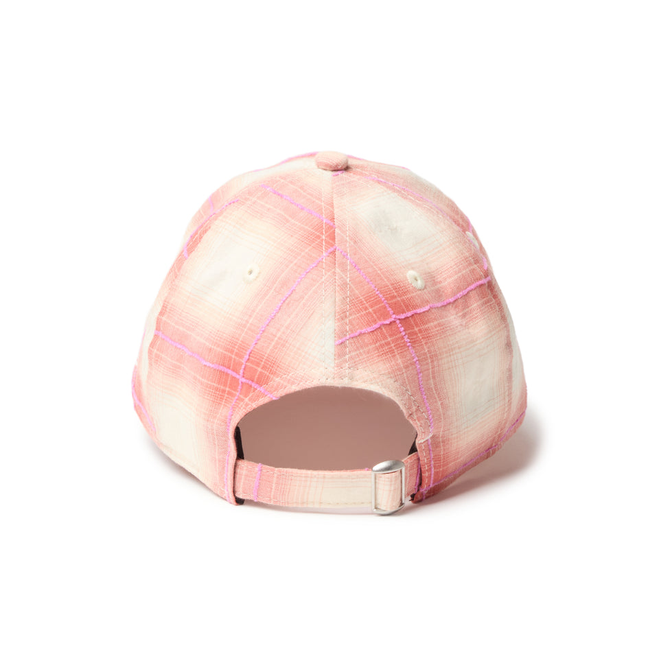 9TWENTY ニューヨーク・ヤンキース Ombre Plaid オンブレチェック オレンジ | NEW ERA ニューエラ公式オンラインストア
