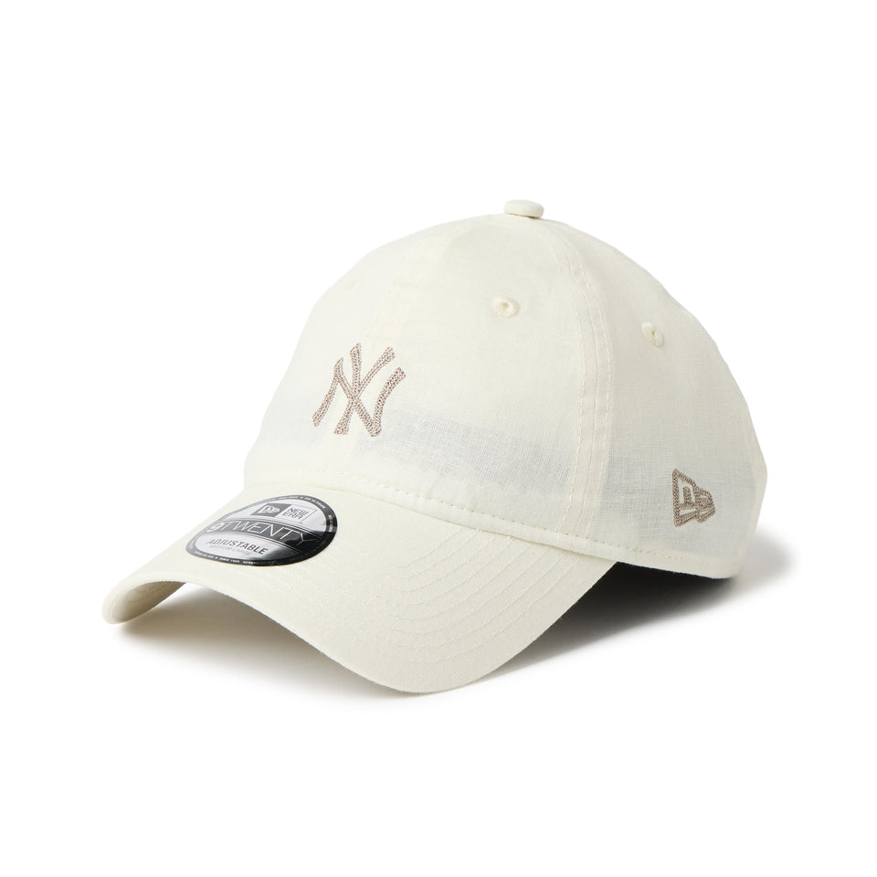 9TWENTY Cotton Linen コットンリネン ニューヨーク・ヤンキース オフアイボリー | NEW ERA ニューエラ公式オンラインストア