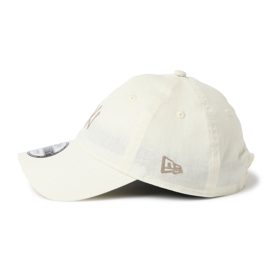 9TWENTY Cotton Linen コットンリネン ニューヨーク・ヤンキース オフアイボリー | NEW ERA ニューエラ公式オンラインストア