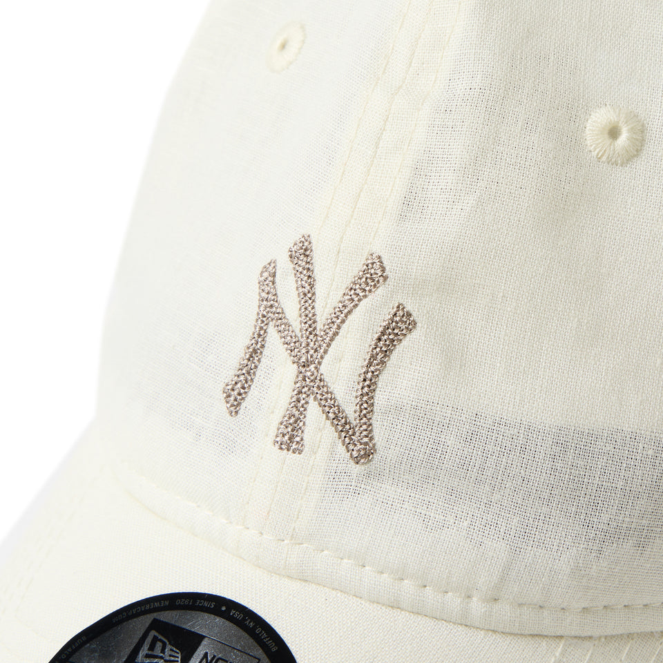 9TWENTY Cotton Linen コットンリネン ニューヨーク・ヤンキース オフアイボリー | NEW ERA ニューエラ公式オンラインストア